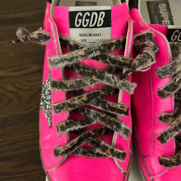 Golden Goose Neon Pink Superstar Sneakers - Picture 5 of 5